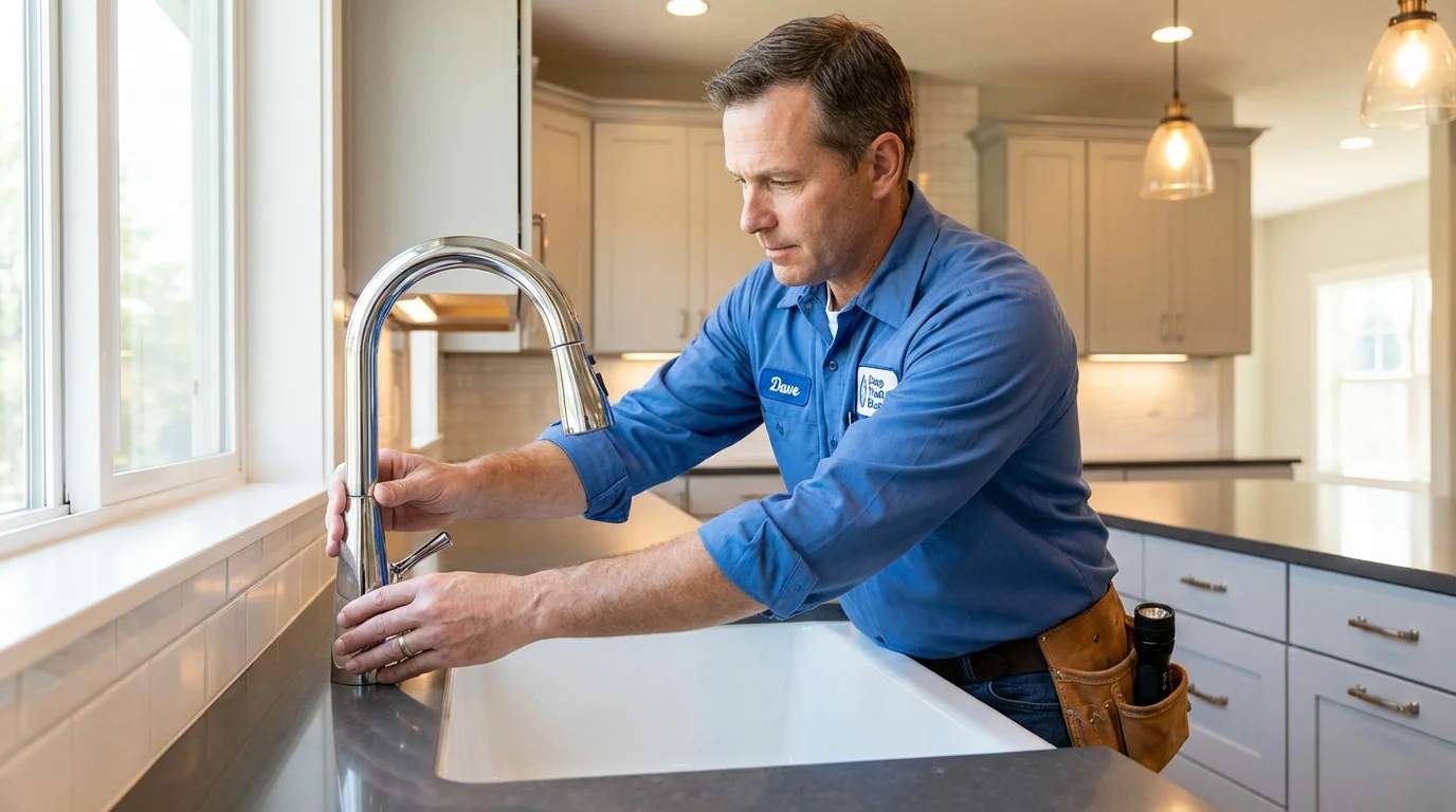 Kitchen faucet installation by Johns Plumbing LLC in Carlin